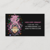 ゲーマーガールビデオゲームデザイナー 名刺 (裏面)