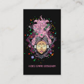 ゲーマーガールビデオゲームデザイナー 名刺 (正面)