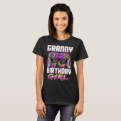ゲーマーガールマッチングビデオゲーム誕生日 Tシャツ (正面フル)