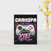 ゲーマーガールマッチングビデオゲーム誕生日Gifの カード (黄色い花)