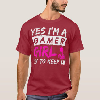 ゲーマーガール女性ゲーム Tシャツ