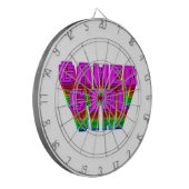ゲーマーガール文字 ダーツボード (正面左)