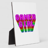 ゲーマーガール文字 フォトプラーク (側面)