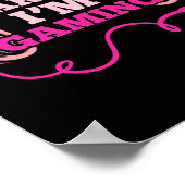 ゲーマーガール私はゲームのビデオゲームを聞くことができない ポスター (角)