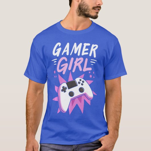 ゲーマーガール ゲーム配信 ビデオゲーム ギフト フレン Tシャツ (正面)