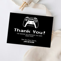 ゲーマーキッズの誕生日パーティー 黒と白