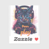ゲーマーキャットレベルアップ シール (シート)