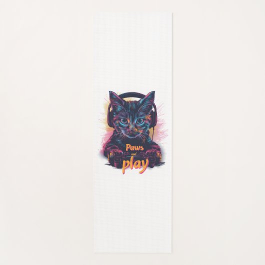 ゲーマーキャットレベルアップ ヨガマット (正面)