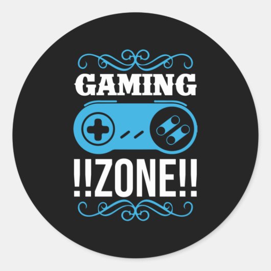 ゲーマーギフトゲームゾーン ラウンドシール (正面)