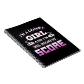 ゲーマーギフト私はゲーマーガール ノートブック (右側)