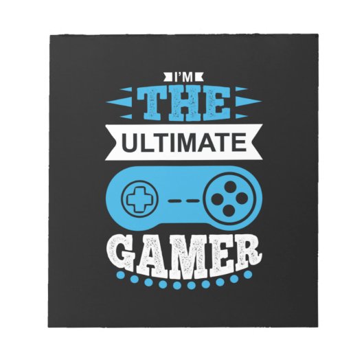 ゲーマーギフト私は究極のゲーマー ノートパッド (正面)