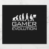 ゲーマーギフト |ゲーマーの進化 ビールラベル (シングルラベル)