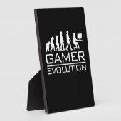 ゲーマーギフト |ゲーマーの進化 フォトプラーク (側面)