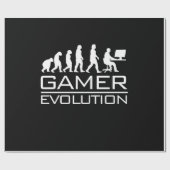 ゲーマーギフト |ゲーマーの進化 ラッピングペーパー (フラット)