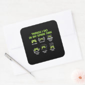 ゲーマーギフト |ゲームの時間が空いている間に行うこと スクエアシール (封筒)