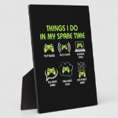 ゲーマーギフト |ゲームの時間が空いている間に行うこと フォトプラーク (側面)