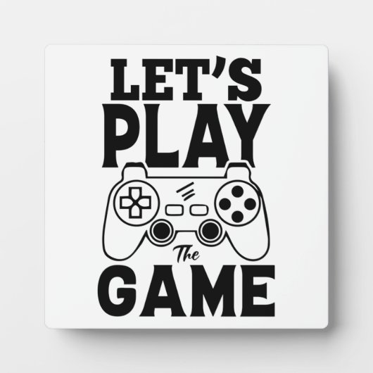 ゲーマーギフト – ゲーム遊をしよう フォトプラーク (正面)