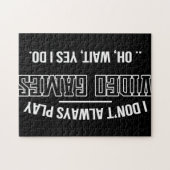 ゲーマーギフト |私は常にビデオゲー遊ムを行わない ジグソーパズル (横)