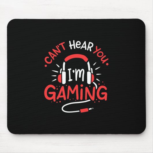 ゲーマーギフト | Can Not Here I Am Gaming マウスパッド (正面)