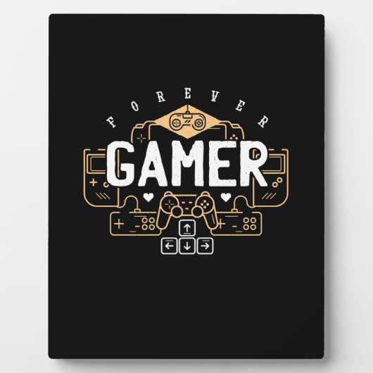 ゲーマーギフト | Forever Gamer フォトプラーク (正面)