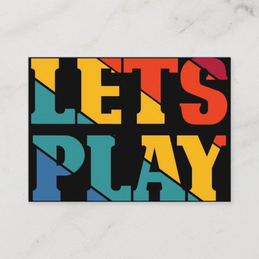 ゲーマーギフト | Lets 遊  名刺 (正面)