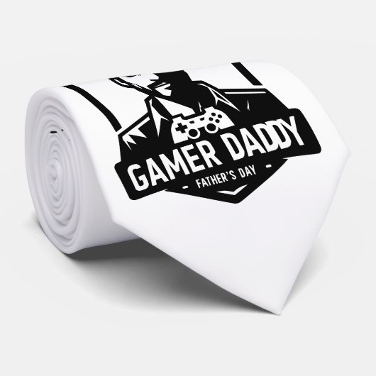 ゲーマーギークパパハッピーファーザーズデイ | ネクタイ (ロール)