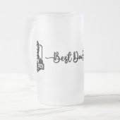 ゲーマーギークパパハッピーファーザーズデイ | フロストグラスビールジョッキ (正面左)