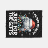 ゲーマークリスマスゲームクリスマスビデオゲーム少年のChris フリースブランケット (正面(横))