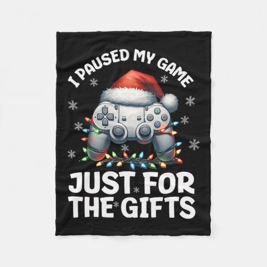 ゲーマークリスマスゲームクリスマスビデオゲーム少年のChris フリースブランケット (正面)