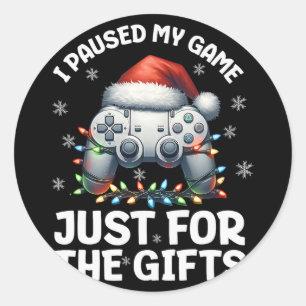 ゲーマークリスマスゲームクリスマスビデオゲーム少年のChris ラウンドシール