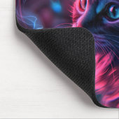 ゲーマークールキャット喫煙おもしろい マウスパッド (コーナー)