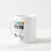 ゲーマークールママおもしろい コーヒーマグカップ (正面左)