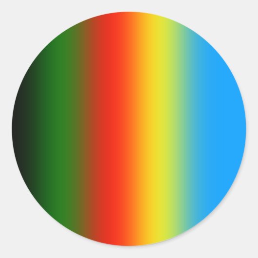 ゲーマーグラデーションステッカー ラウンドシール (正面)