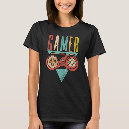 ゲーマーグラフィックゲームプレーヤーゲーマーPc Co Tシャツ (正面)
