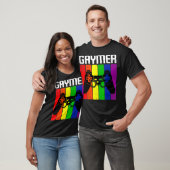 ゲーマーゲイプライドレインボー誇りを持ったフラッグLGBTQクール LGB Tシャツ (ユニセックス)