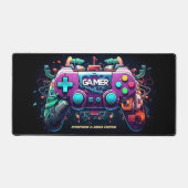 ゲーマーゲーミングジョイスティックパーソナライズされたデスクマット デスクマット (正面)