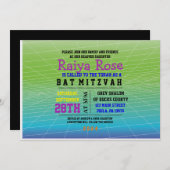 ゲーマーゲーミングデジタルバルミツワー招待状 招待状 (正面/裏面)