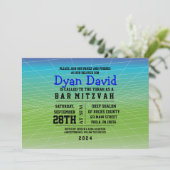 ゲーマーゲーミングデジタルバー(ユダヤ教の)バル・ミツバー招待状 招待状 (スタンド正面)