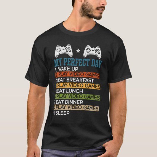 ゲーマーゲームに最適な日ビデオゲーム Tシャツ (正面)