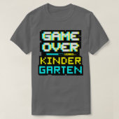 ゲーマーゲームオーバー新学期幼稚園キンダー Tシャツ (デザイン正面)