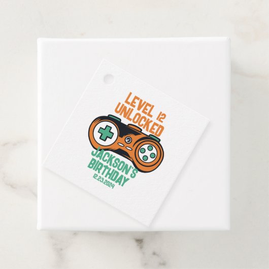 ゲーマーゲームレベルのロック解除された少年の誕生日パーティー フェイバータグ (インサイチュ)