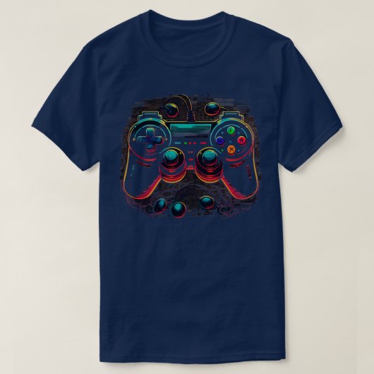 ゲーマーゲーム制御装置 Tシャツ (デザイン正面)