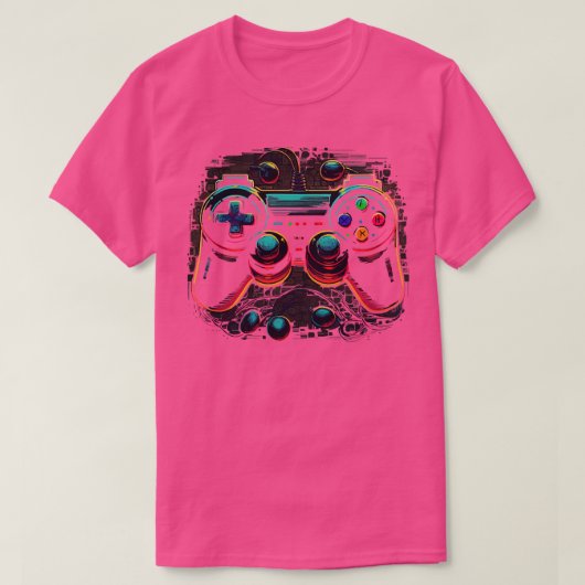 ゲーマーゲーム制御装置 Tシャツ (デザイン正面)