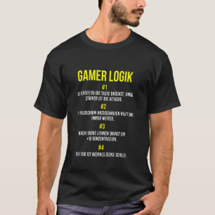 ゲーマーコンソールVideo Game Playerゲーマーロジック Tシャツ