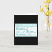 ゲーマーコンピュータギークPcおたくクールピース愛Badmin カード (黄色い花)