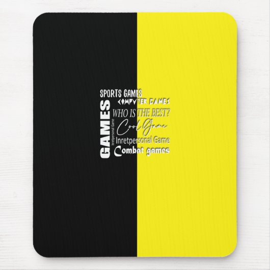 ゲーマーコンピュータゲーム マウスパッド (正面)