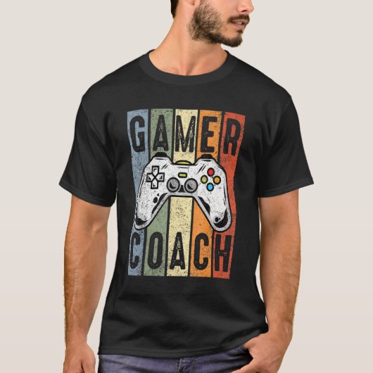 ゲーマーコーチプロフェッショナルビデオゲームプレイヤーカッコいいGa Tシャツ (正面)