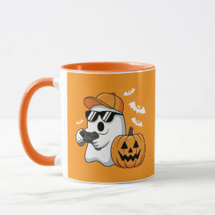 ゲーマーゴーストパンプキンコントローラーハロウィンクール マグカップ