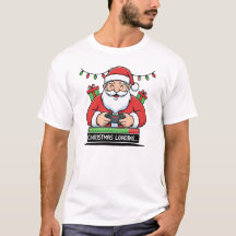 ゲーマーサンタのロード中 クリスマス パーカー＆Tシャツ