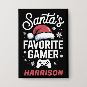 ゲーマーサンタの推しゲーマー クリスマスのプレゼント 缶バッジ